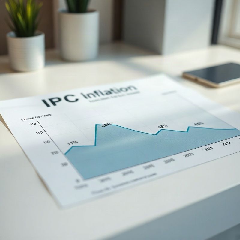 Gráfico impreso del IPC con líneas de tendencia destacadas